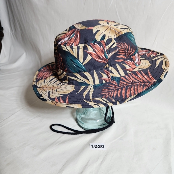 Hurley Womens Tropical Floral Print Bucket Sun Hat. Beach - Picture 2 of 4
